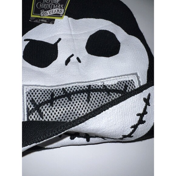 Disney's Beanie Hat Nightmare Before Christmas Jack Skellington FLIP DOWN New - Picture 4 of 6